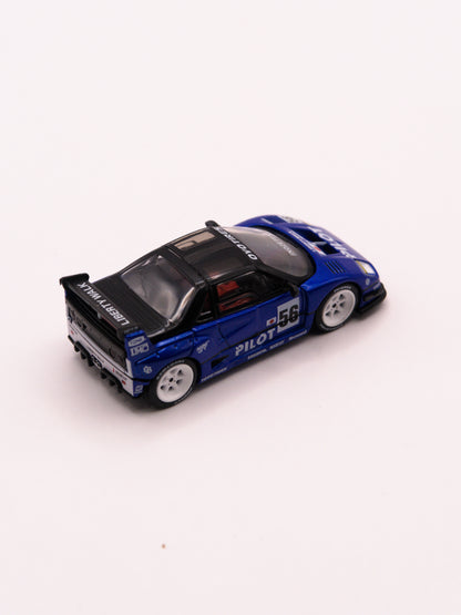 Mini GT #1047 Mazda AZ-1 Liberty Walk LB40 PILOT Niebieski *Blister