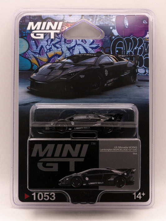Mini GT #1053 Lamborghini Murcielago GT EVO LB-Silhouette WORKS Czarny *BLISTER