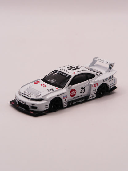 Mini GT #1054 Nissan Silvia S15 Liberty Walk Super Silhouette Athlete Biały *BLISTER