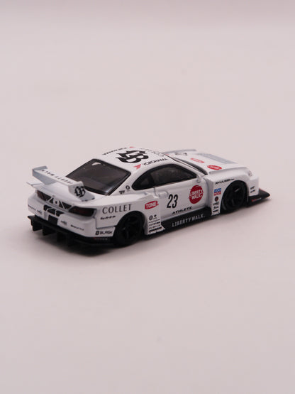 Mini GT #1054 Nissan Silvia S15 Liberty Walk Super Silhouette Athlete Biały *BLISTER