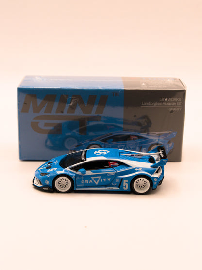 Mini GT #1055 Lamborghini Huracan GT Gravity Liberty Walk LB-WORKS Niebieski *Pudełko