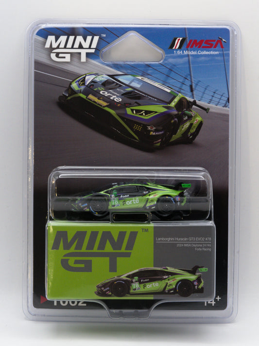 Mini GT #1062 Lamborghini Huracan GT3 EVO2 #78 Zielony *BLISTER