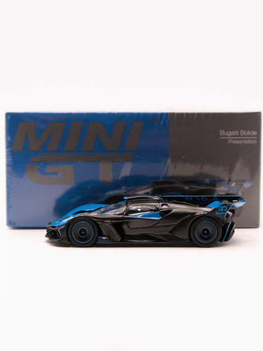 Mini GT #1063 Bugatti Bolide Presentation Czarno-Niebieski *PUDEŁKO