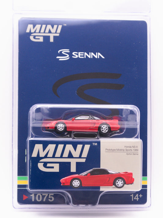 Mini GT #1075 Honda NSX Prototype Ayrton Senna z Figurką Czerwony *BLISTER