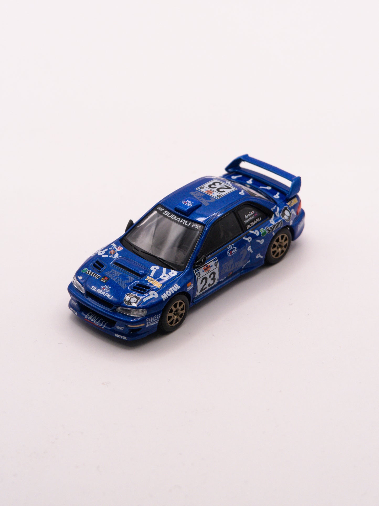 Mini GT #1078 Subaru Impreza WRC99 #23 2000 Acropolis Rally Niebieski *Blister
