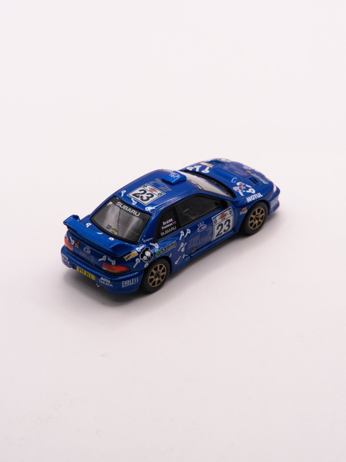Mini GT #1078 Subaru Impreza WRC99 #23 2000 Acropolis Rally Niebieski *Blister