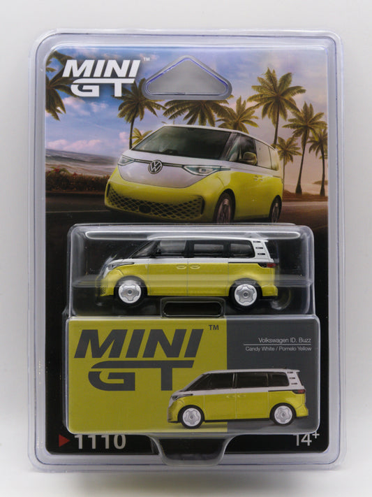 Mini GT #1110 Volkswagen ID. Buzz Żółto Biały *BLISTER