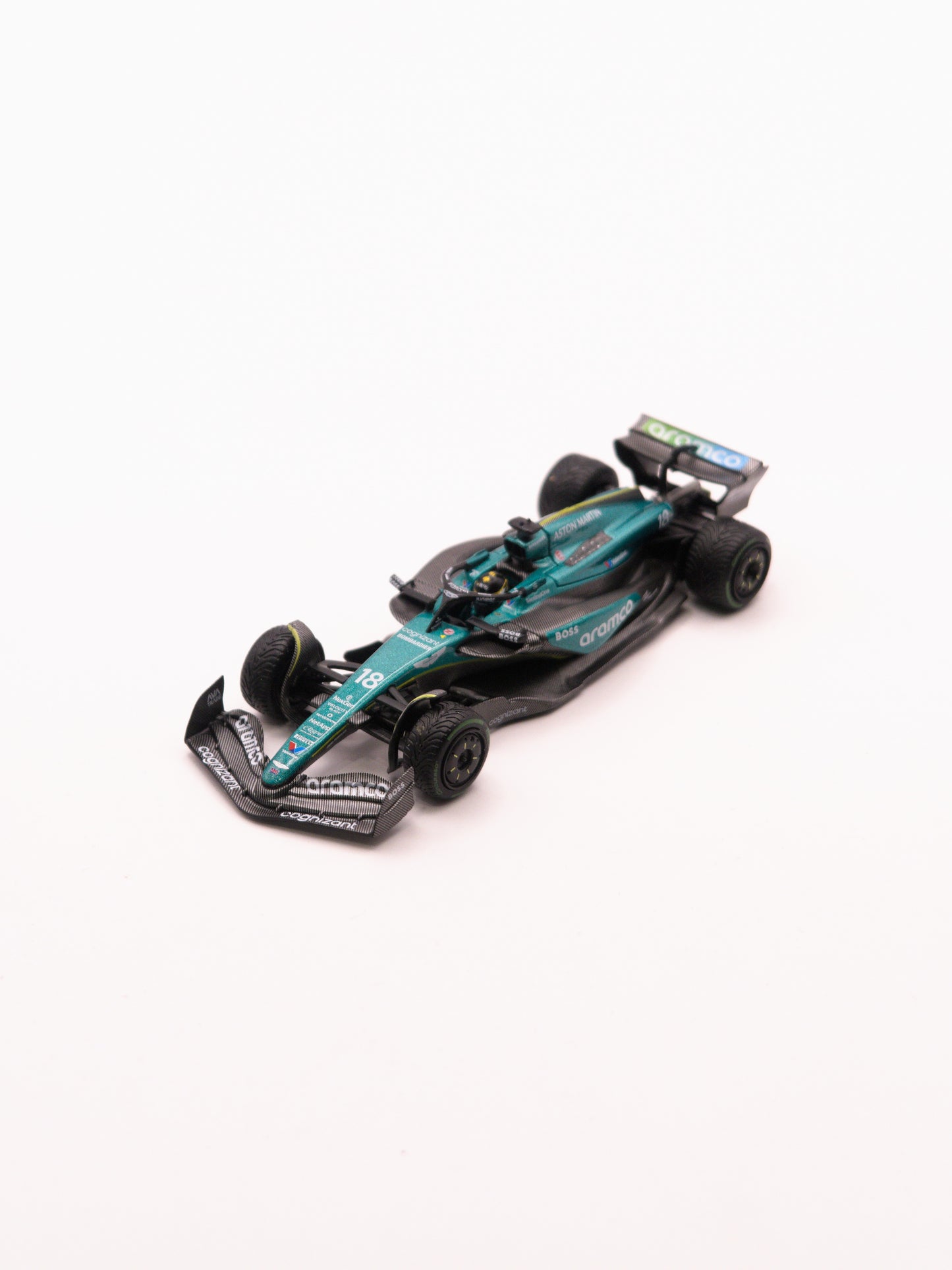 Mini GT #1114 Aston Martin AMR24 #18 Lance Stroll Canadian GP Zielony