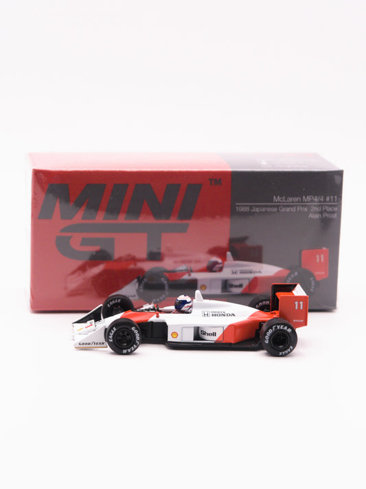 Mini GT #1123 McLaren MP4/4 #11 Alain Prost Japanese GP 1988 *PUDEŁKO