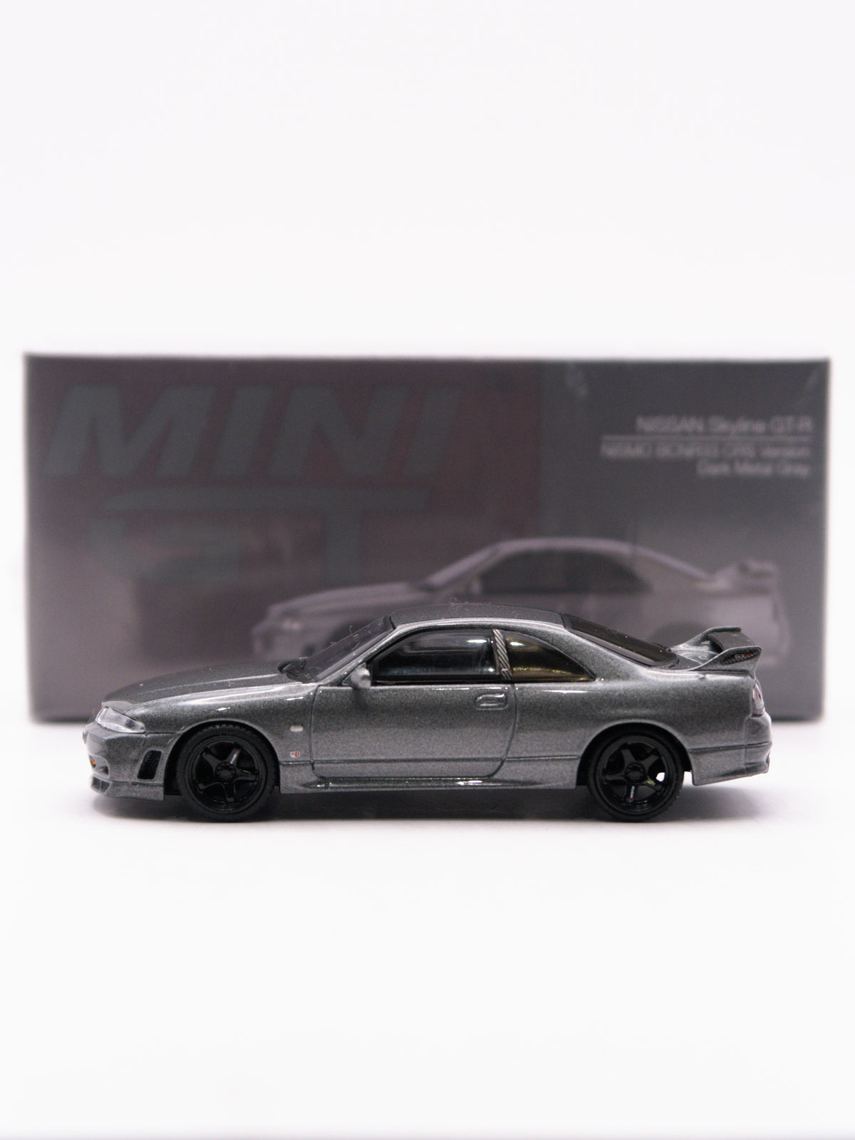 Mini GT #1128 Nissan GT-R R33 Nismo CRS Szary *PUDEŁKO