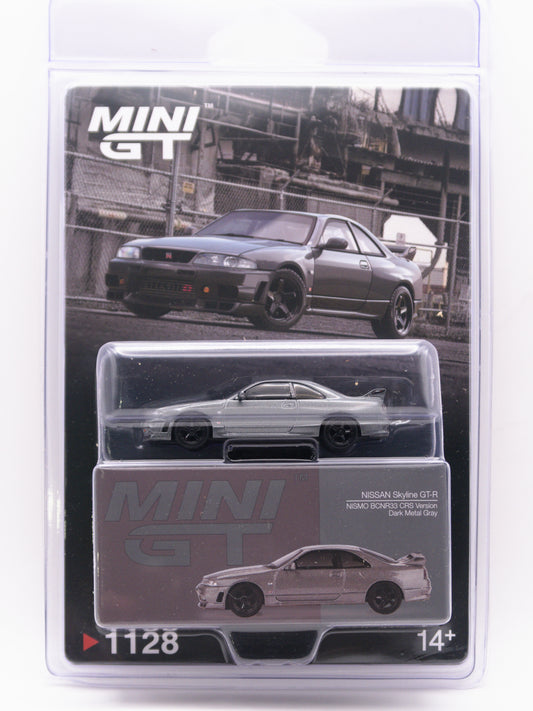 Mini GT #1128 Nissan GT-R R33 Nismo CRS Szary *BLISTER