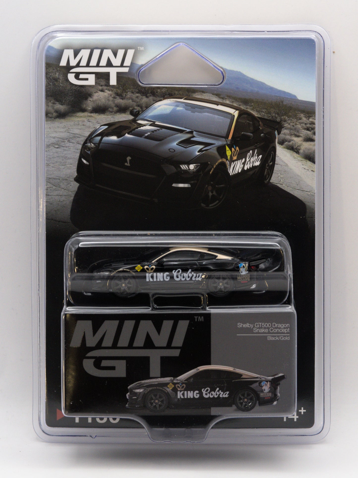 Mini GT #1130 Shelby GT500 Dragon Snake Concept Czarno Złoty *BLISTER