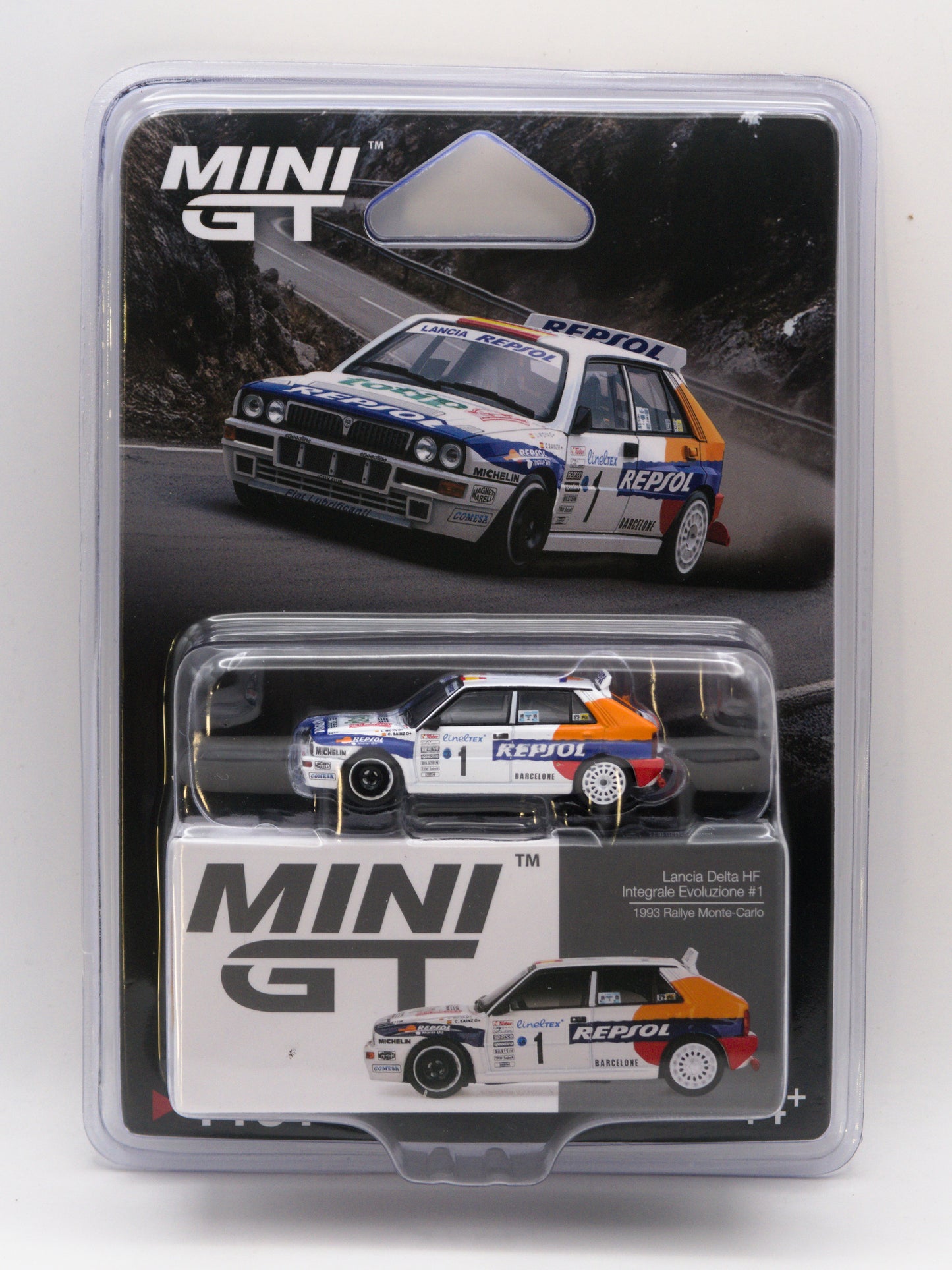 Mini GT #1131 Lancia Delta Integrale Evoluzione #1 Rally Monte Carlo 1993 Biały *BLISTER