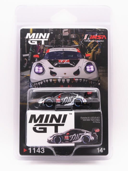 Mini GT #1143 Porsche 911 GT3 R #77 IMSA 2025 Skeleton *BLISTER