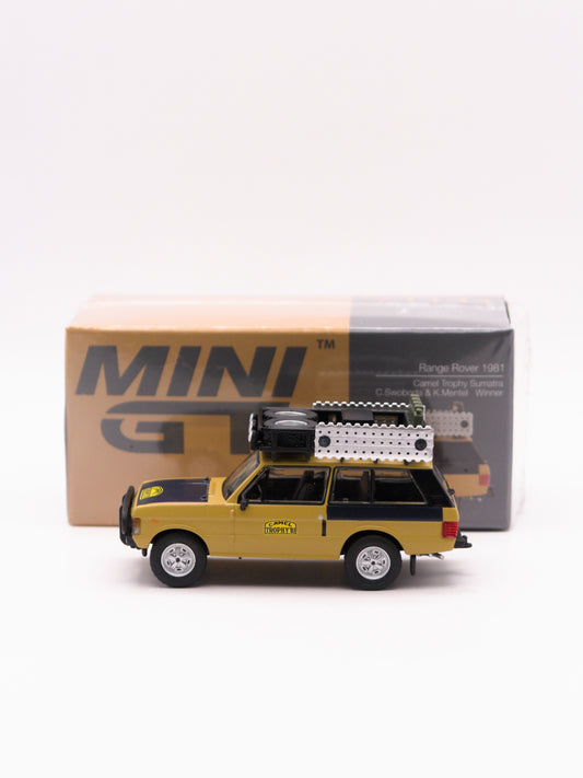 Mini GT #1144 Land Rover Range Rover C.SWOBODA & K.MENTEL Sumatra 1981 *PUDEŁKO