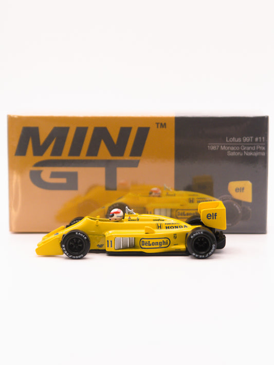 Mini GT #1148 Lotus 99T #11 Satoru Nakajima Monaco F1 GP 1987 Żółty *Pudełko!