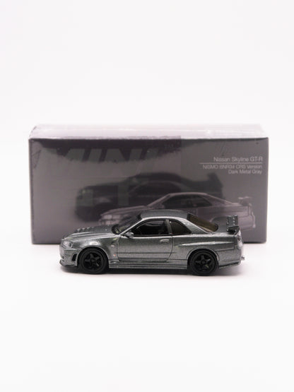 Mini GT #1160 Nissan Skyline GT-R R34 Nismo CRS 1999 Szary *Pudełko