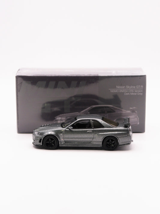 Mini GT #1160 Nissan Skyline GT-R R34 Nismo CRS 1999 Szary *Pudełko
