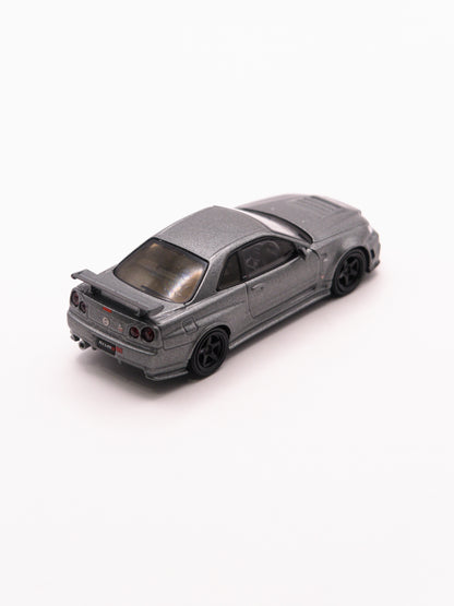 Mini GT #1160 Nissan Skyline GT-R R34 1999 Nismo CRS Szary *BLISTER