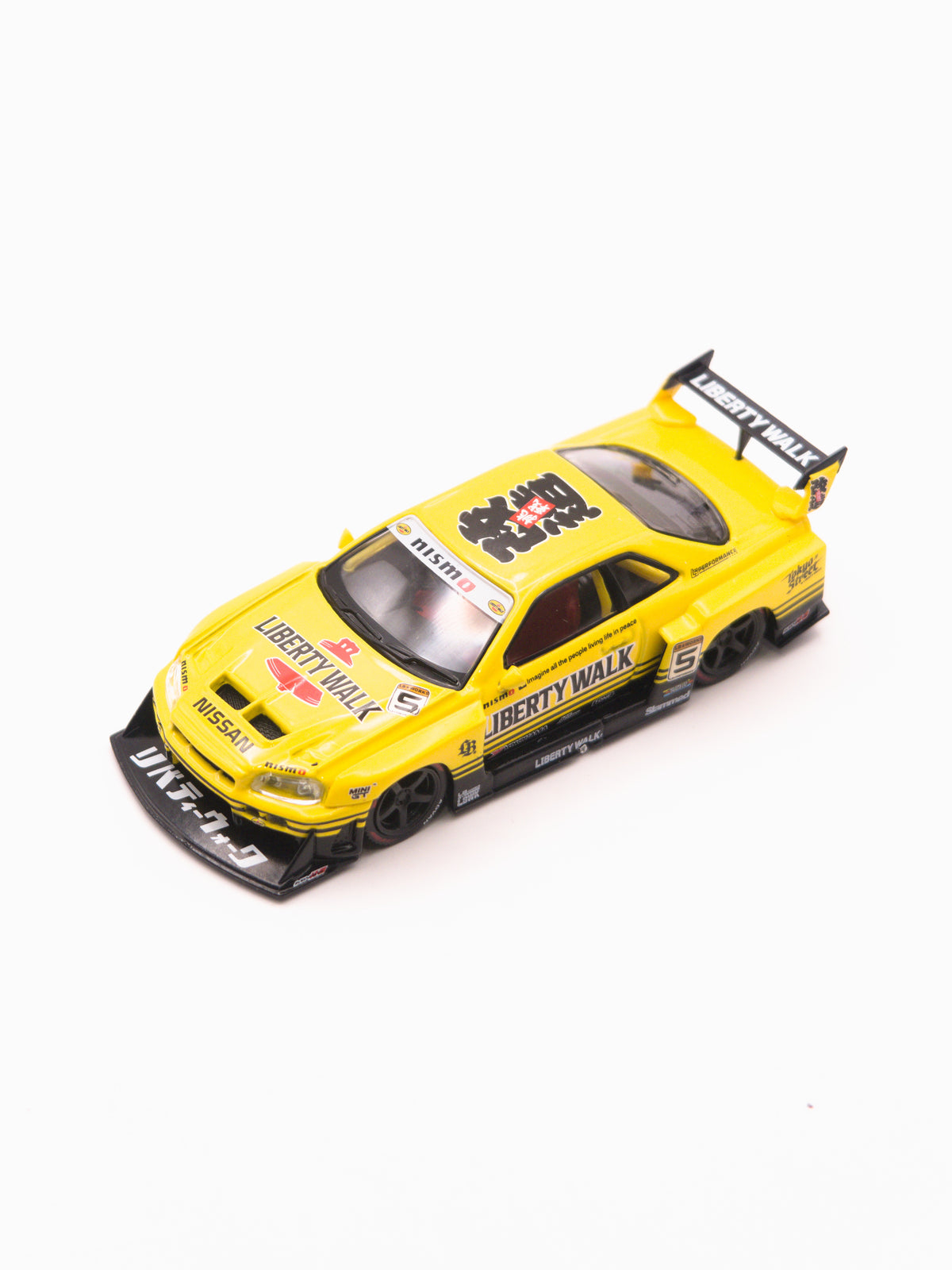 Mini GT #1182 Nissan Skyline GT-R R34 Żółty LBWK *BLISTER