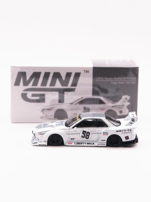 Mini GT #1217 Nissan Skyline GT-R R32 Liberty Walk Biały *PUDEŁKO!