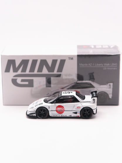 Mini GT #1227 Mazda AZ-1 Liberty Walk LBWK LB40 Biały *Pudełko