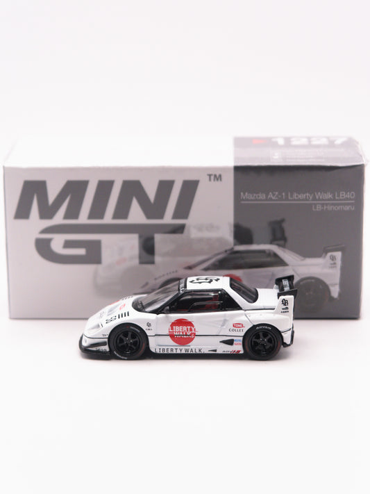 Mini GT #1227 Mazda AZ-1 Liberty Walk LBWK LB40 Biały *Pudełko