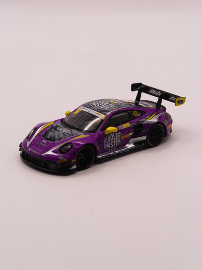 Mini GT #793 Porsche 911 GT3 R 992 Macau Gran Prix 2023 Fioletowy