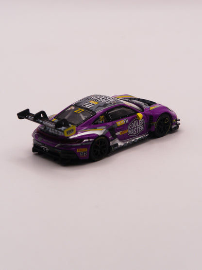 Mini GT #793 Porsche 911 GT3 R 992 Macau Gran Prix 2023 Fioletowy