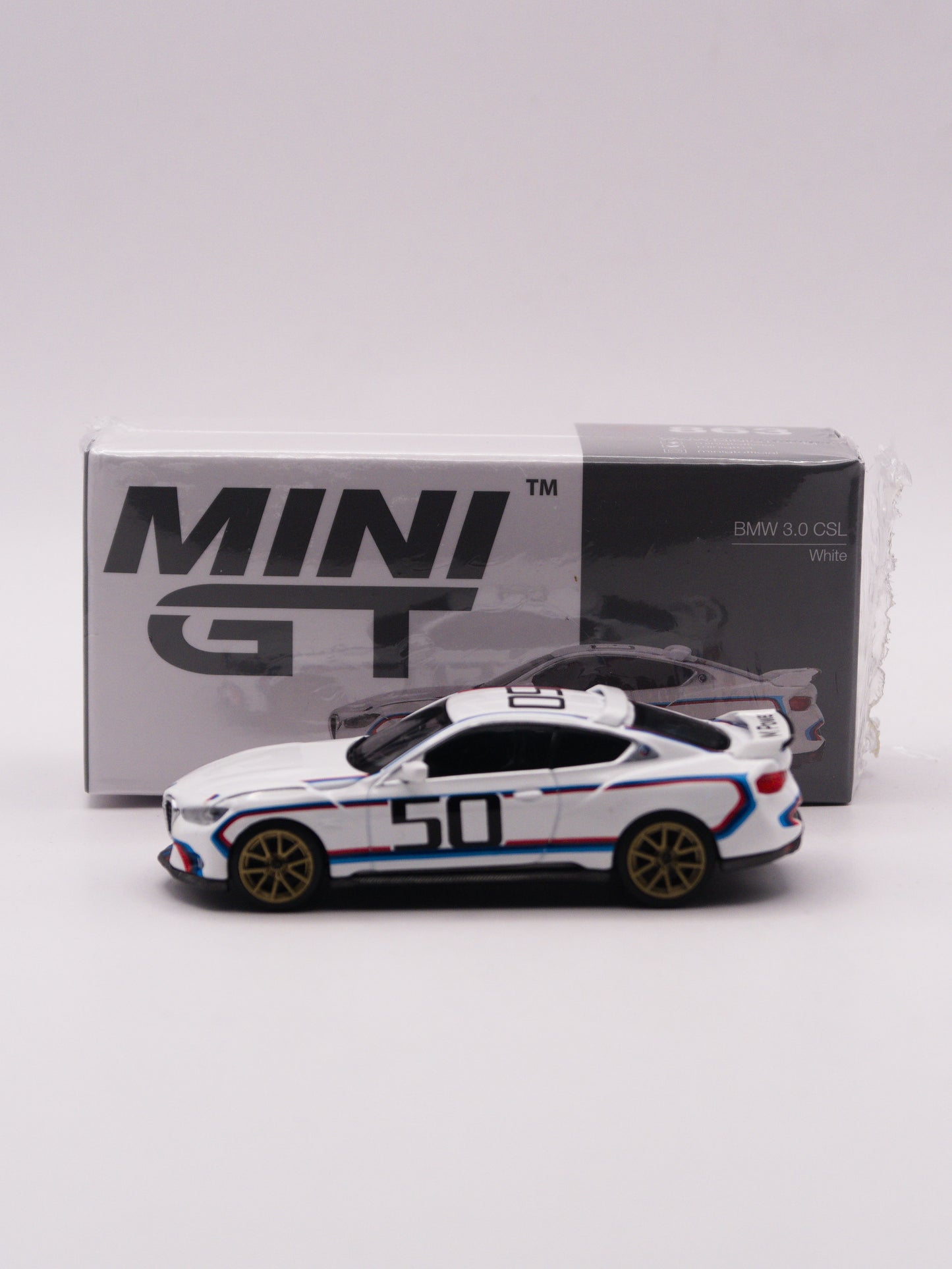 Mini GT #863 BMW M4 CSL 3.0 Biały