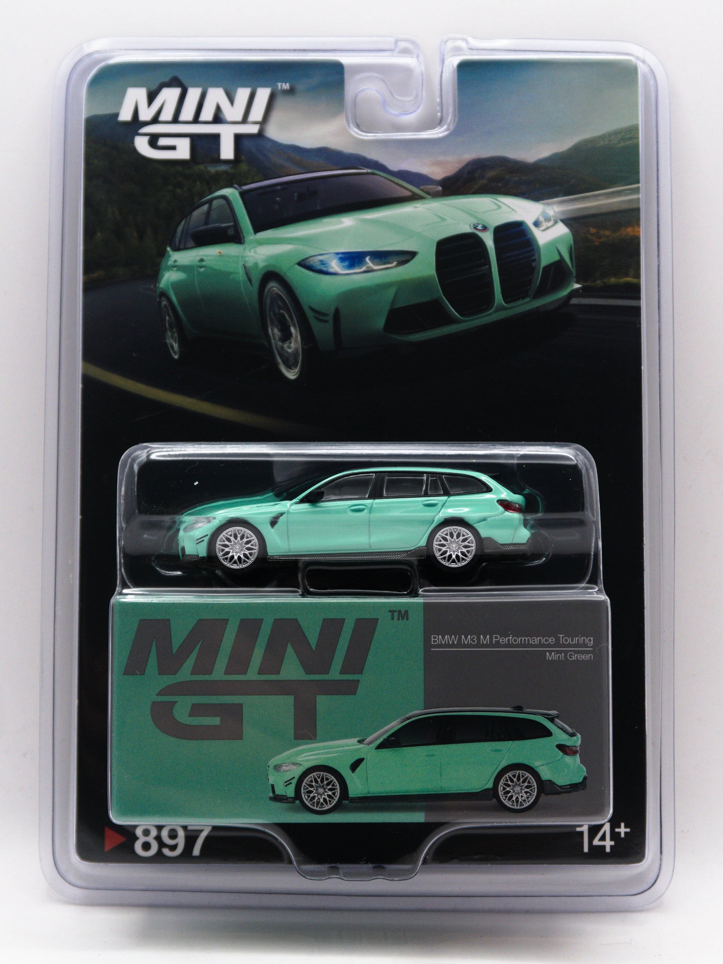 Mini GT #897 BMW M3 M Performance Touring Mint Green Miętowy Zielony *BLISTER