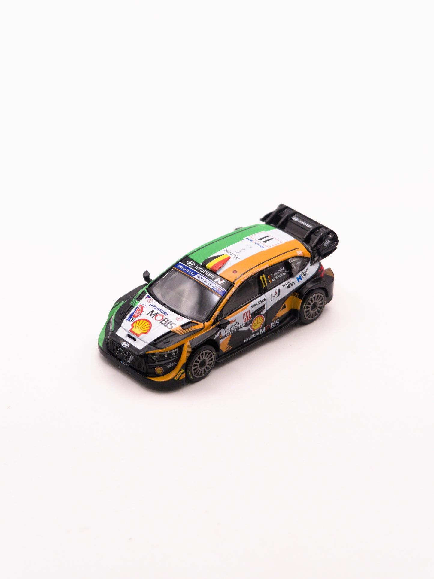 Mini GT #972 Hyundai i20 N Rally Croatia Zielono Pomarańczowy *BLISTER