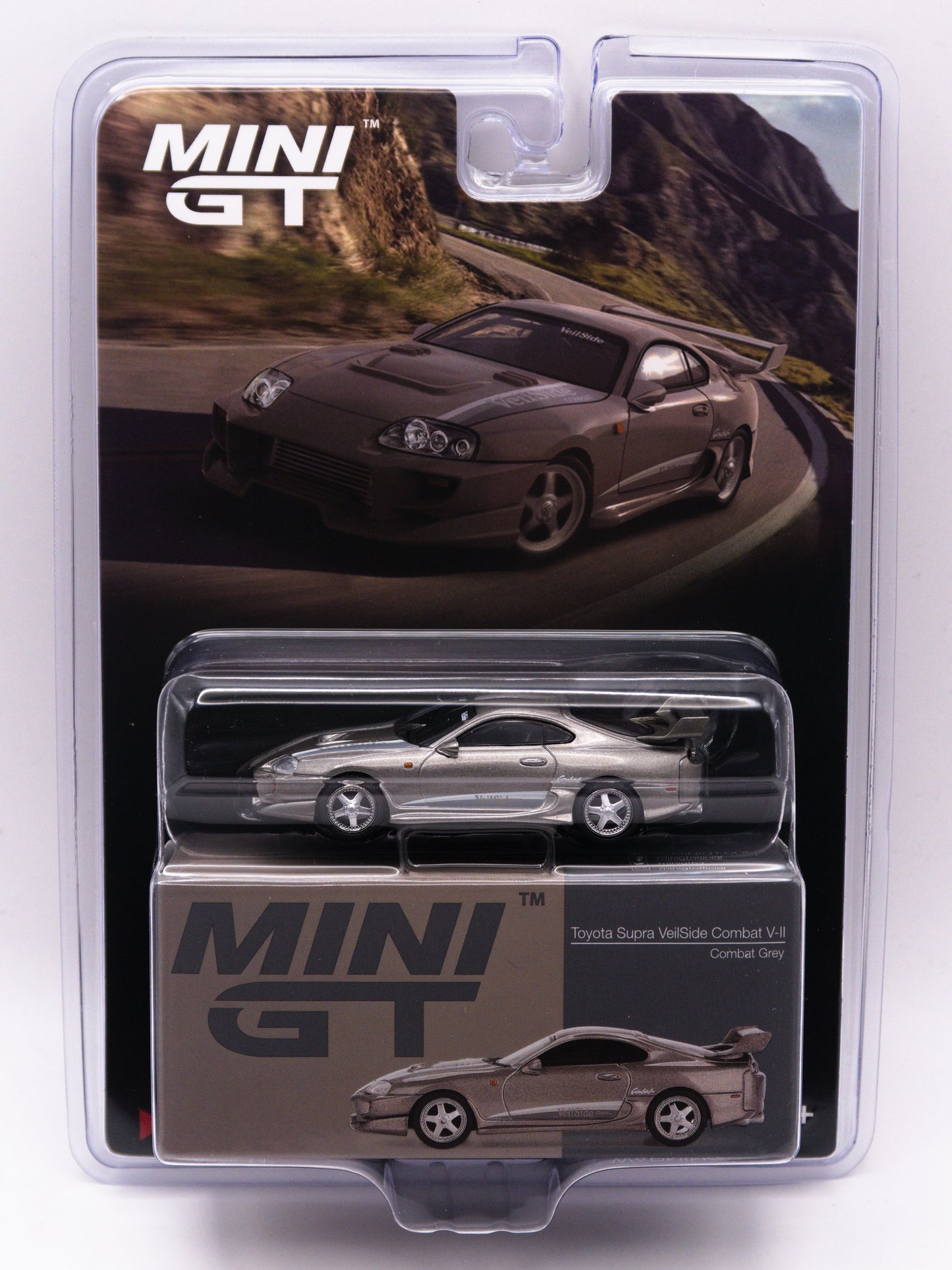 Mini GT #978 Toyota Supra VeilSide Combat V-II Combat Grey Szary BLISTER