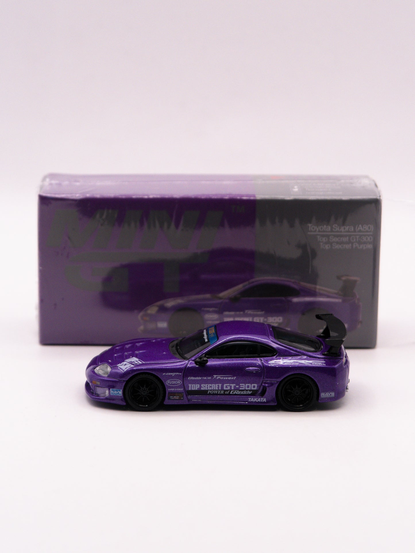 Mini GT #1067 Toyota Supra Top Secret GT-300 Fioletowy *Pudełko