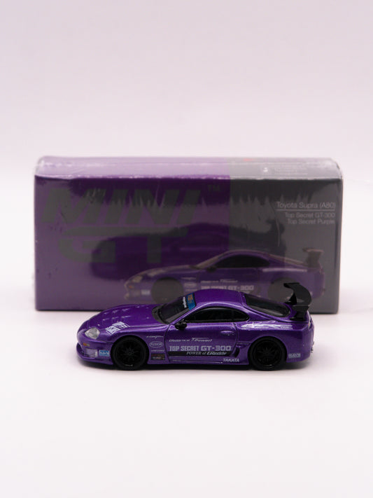 Mini GT #1067 Toyota Supra Top Secret GT-300 Fioletowy *Pudełko
