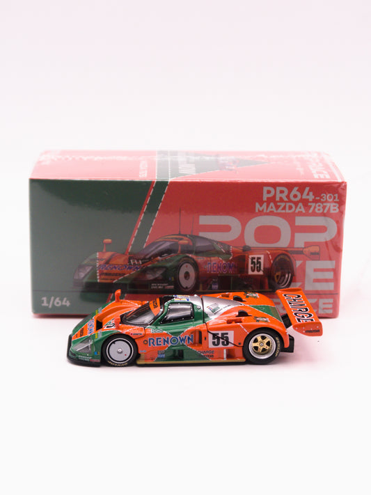 Pop Race PR64-301 1991 Mazda 787B Le Mans 24H Pomarańczowy