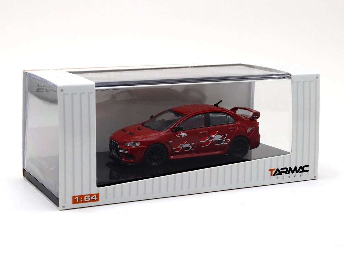 *PRESALE Tarmac Works Mitsubishi Lancer Evo X Ralliart Czerwony