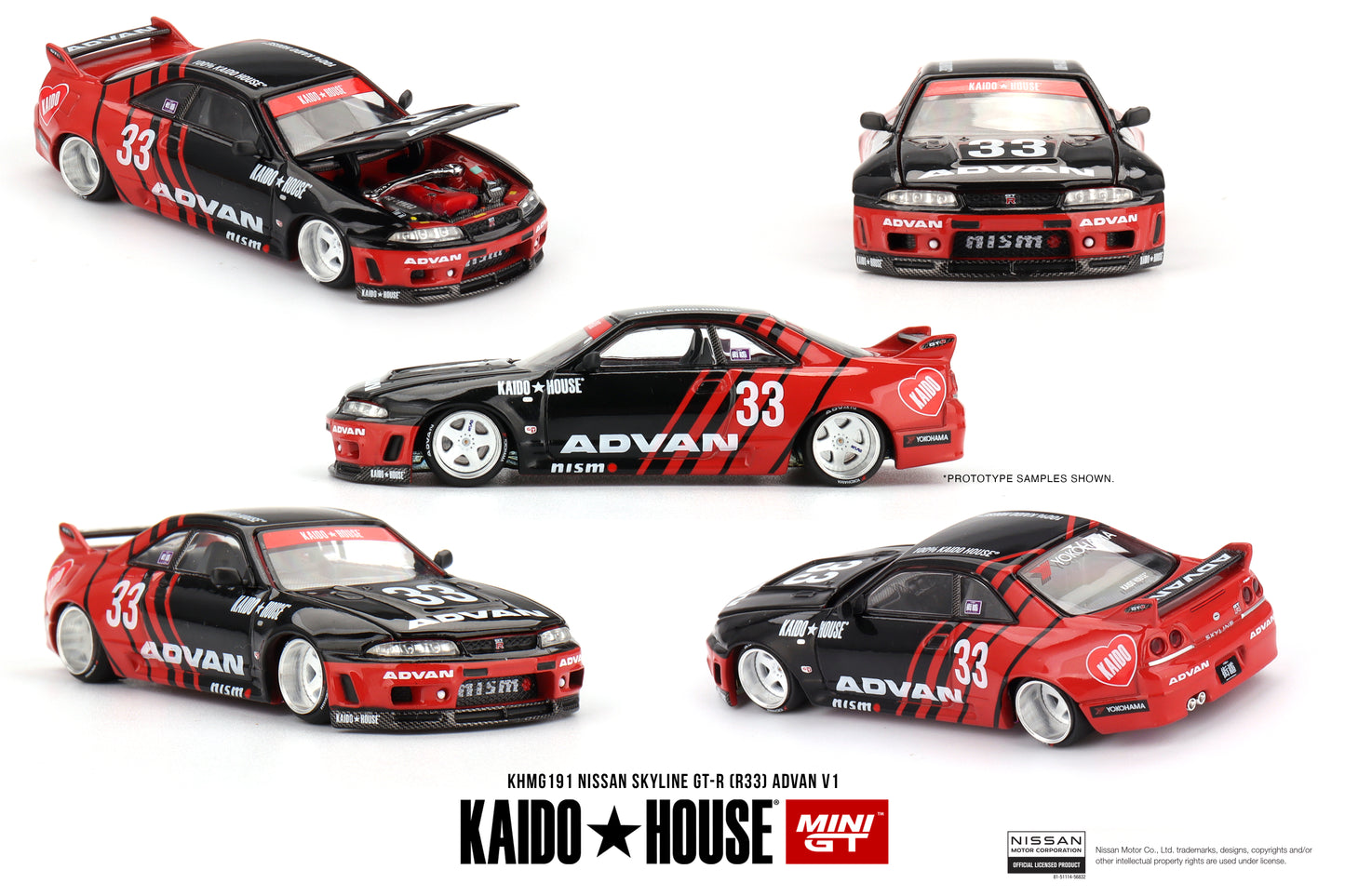 *PRESALE Kaido House #191 Nissan Skyline GT-R R33 Advan Works