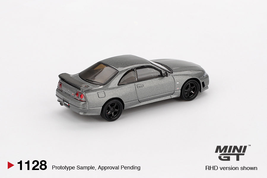 *PRESALE Mini GT #1128 Nissan GT-R R33 Nismo CRS Szary *PUDEŁKO