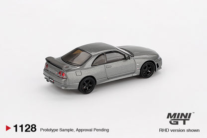 *PRESALE Mini GT #1128 Nissan GT-R R33 Nismo CRS Szary *PUDEŁKO