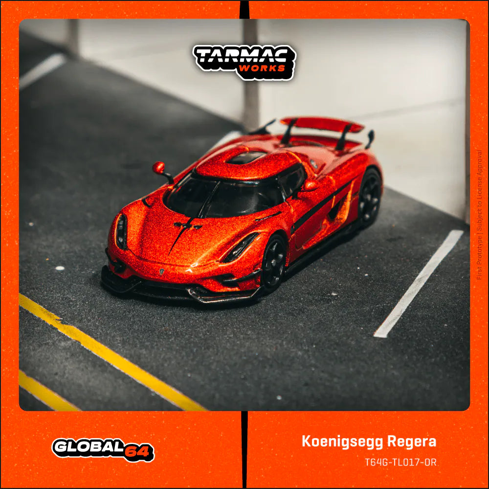 *PRESALE Tarmac Works Koenigsegg Regera Pomarańczowy